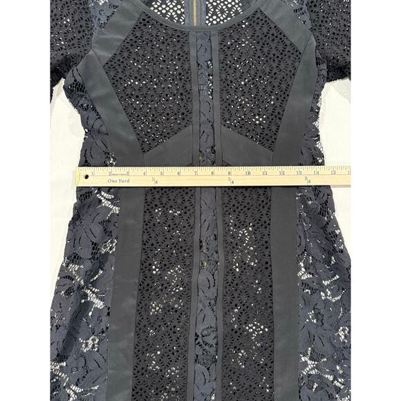 Nanette Lepore Lace Panel Dress Long Sleeve Size 6 (080) - Picture 8 of 11